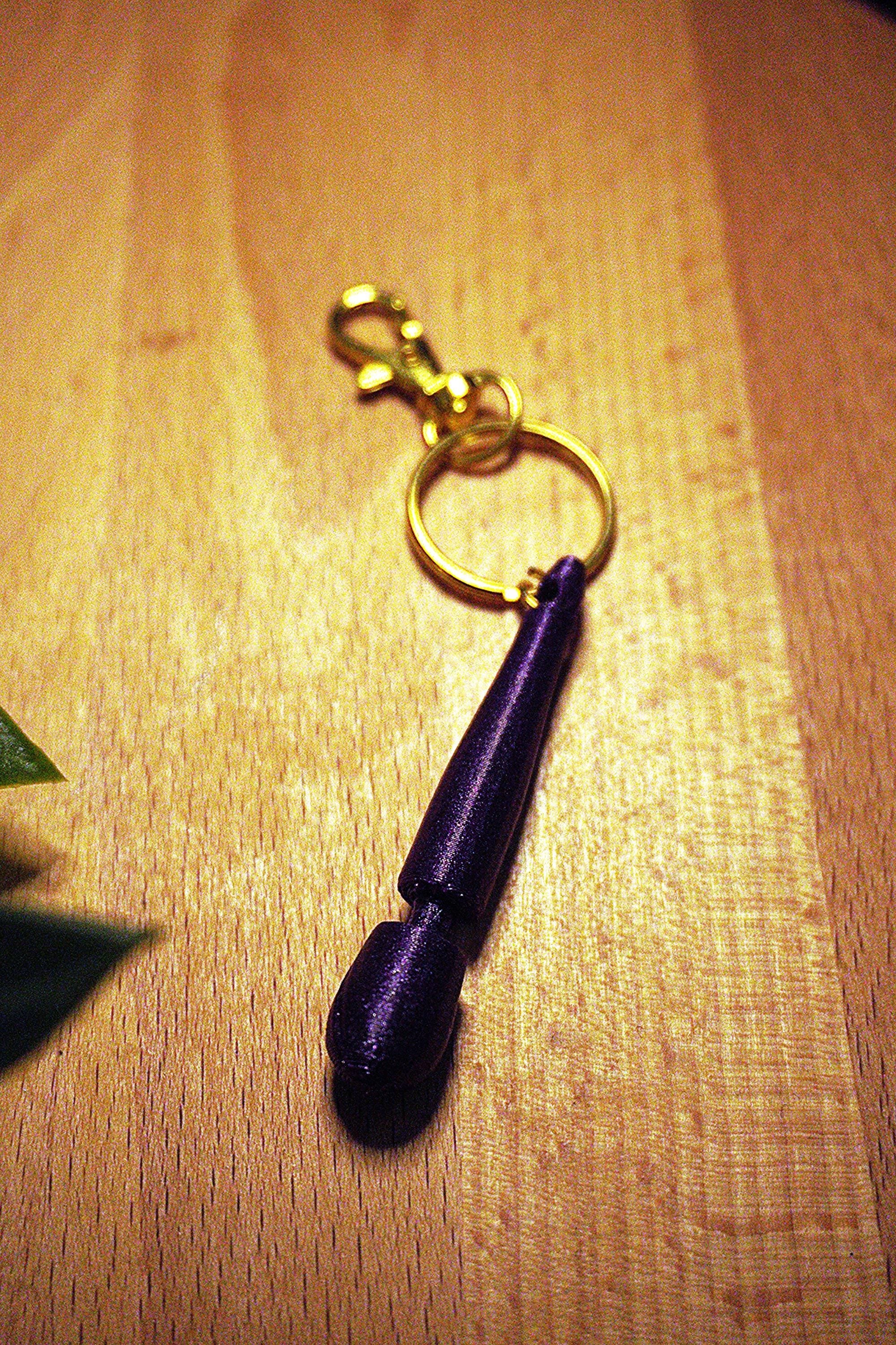 Buzzy-Wand Keychain - Kinky / 3d-Printed Accessory - BDSM / LGBT Gift
