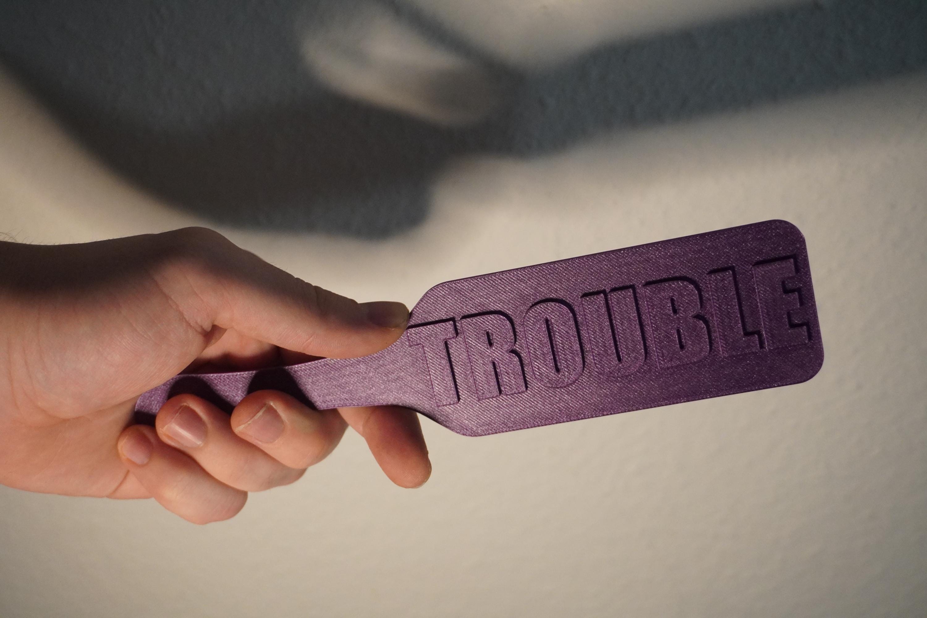 Kinky "Trouble" Paddle Bookmark