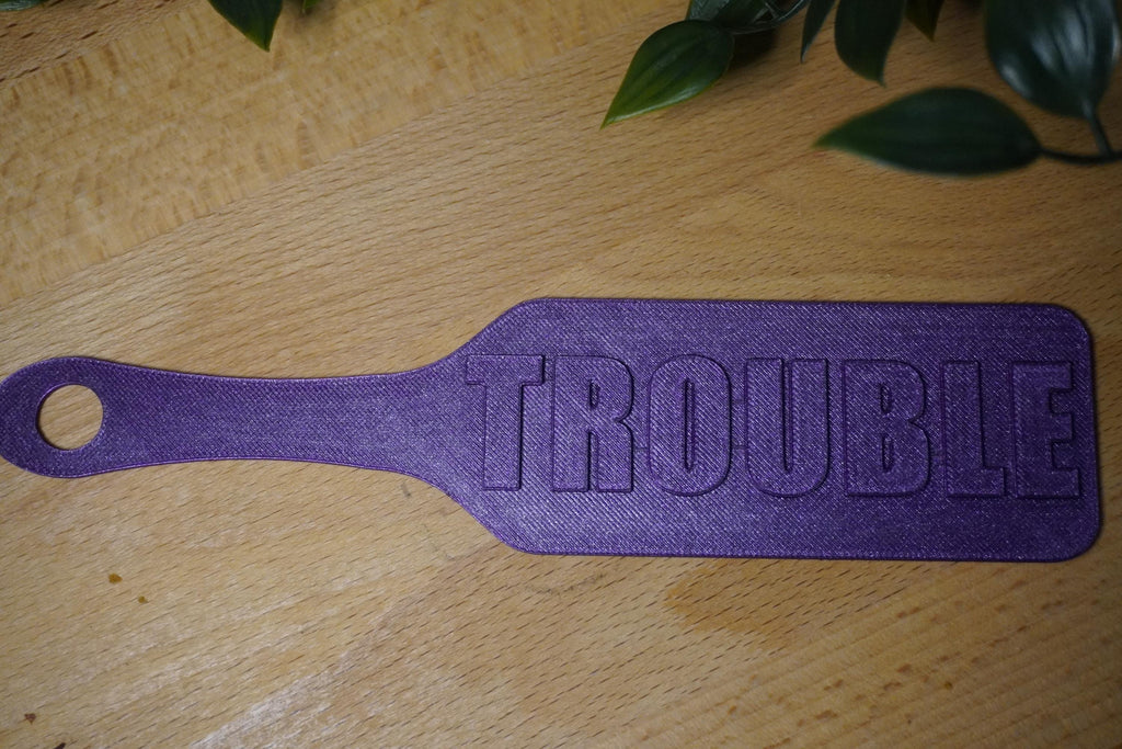 Kinky "Trouble" Paddle Bookmark