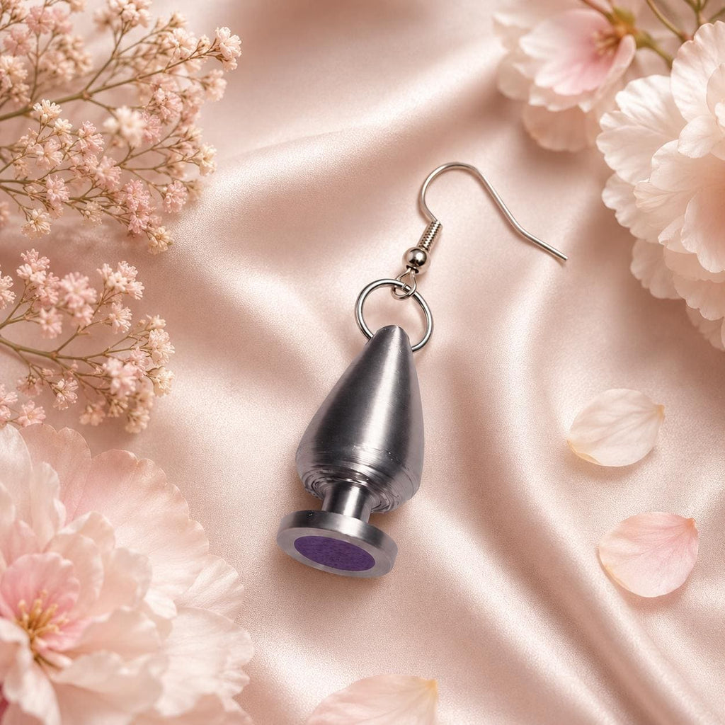 Novelty Butt Plug Earrings, Kinky/Lesbian/LGBTQ+/BDSM Accessory __etsy:8009749898