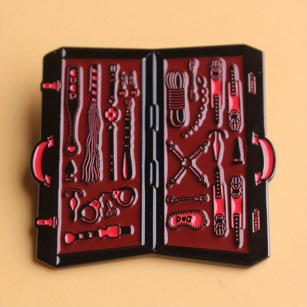 BDSM Equipment Suitcase Enamel Pin