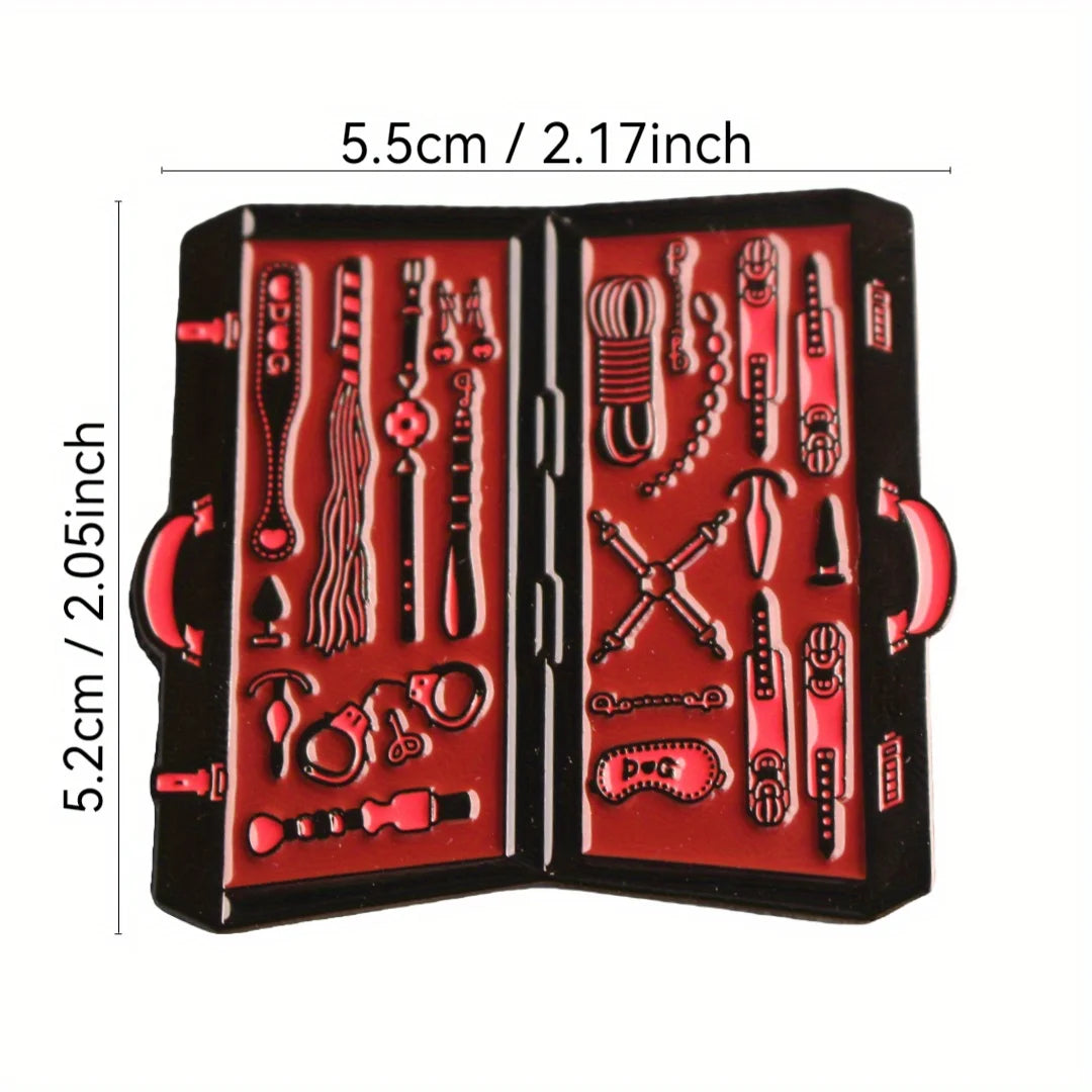 BDSM Equipment Suitcase Enamel Pin