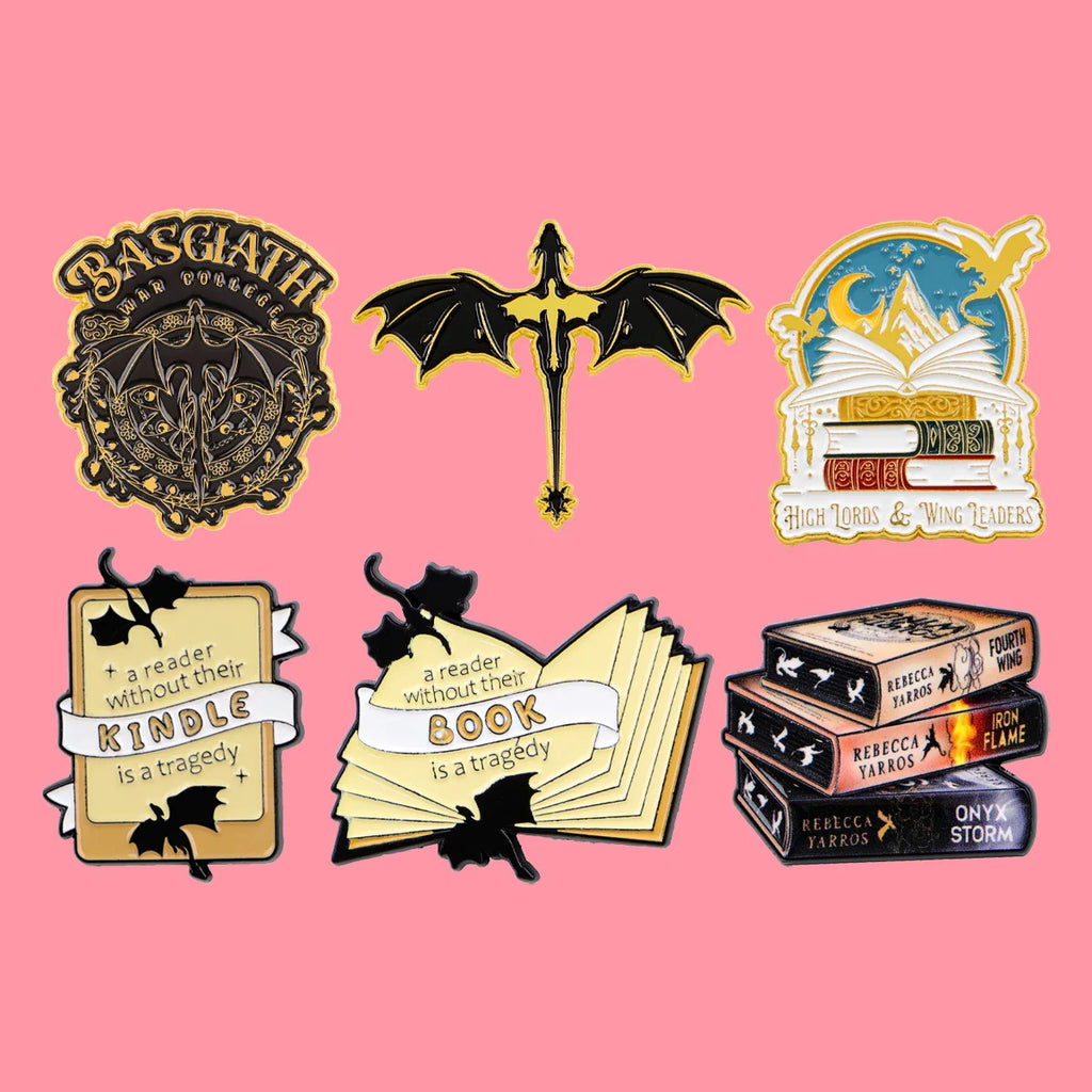 Fourth Wing Enamel Pins