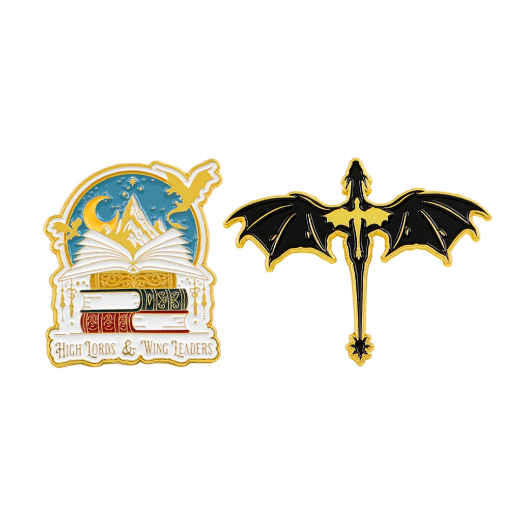 Fourth Wing Enamel Pins