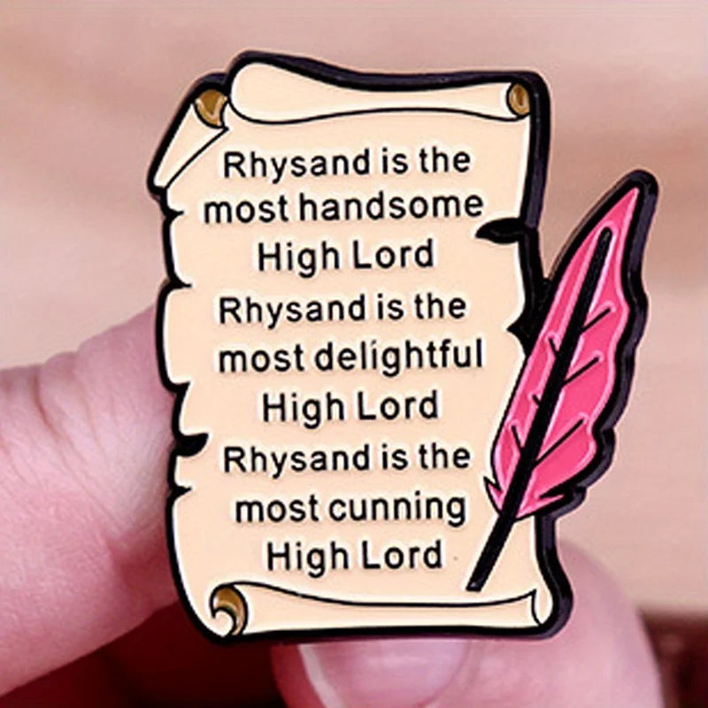 Most Delightful High Lord Enamel Pin | Fantasy Reader Badge | Romantasy & BookTok Inspired Gift