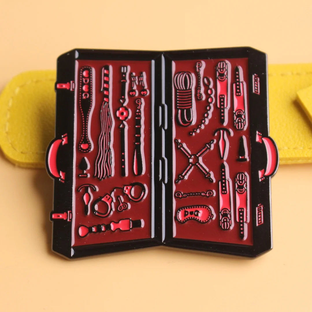 BDSM Equipment Suitcase Enamel Pin