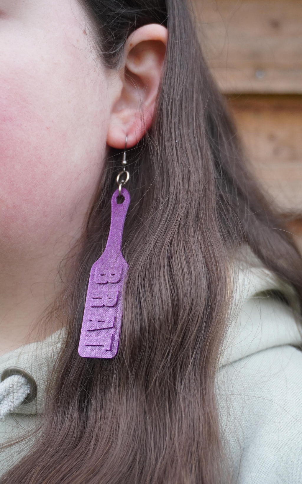 Brat Kinky Paddle Ear-Rings! Single Colour. (etsy image id: 6565634746)