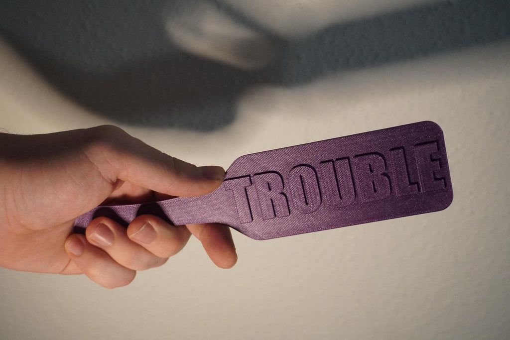Kinky "Trouble" Paddle Bookmark (etsy image id: 6610480384)