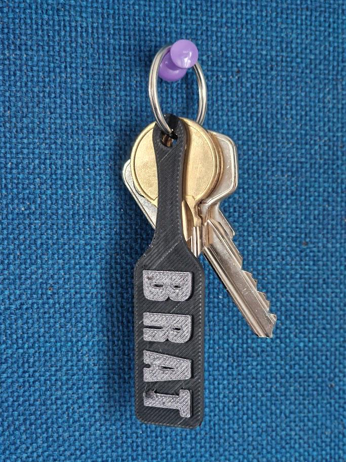 Customisable BRAT Paddle! - Kinky BDSM 3d-Printed Accessory (etsy image id: 7022156066)