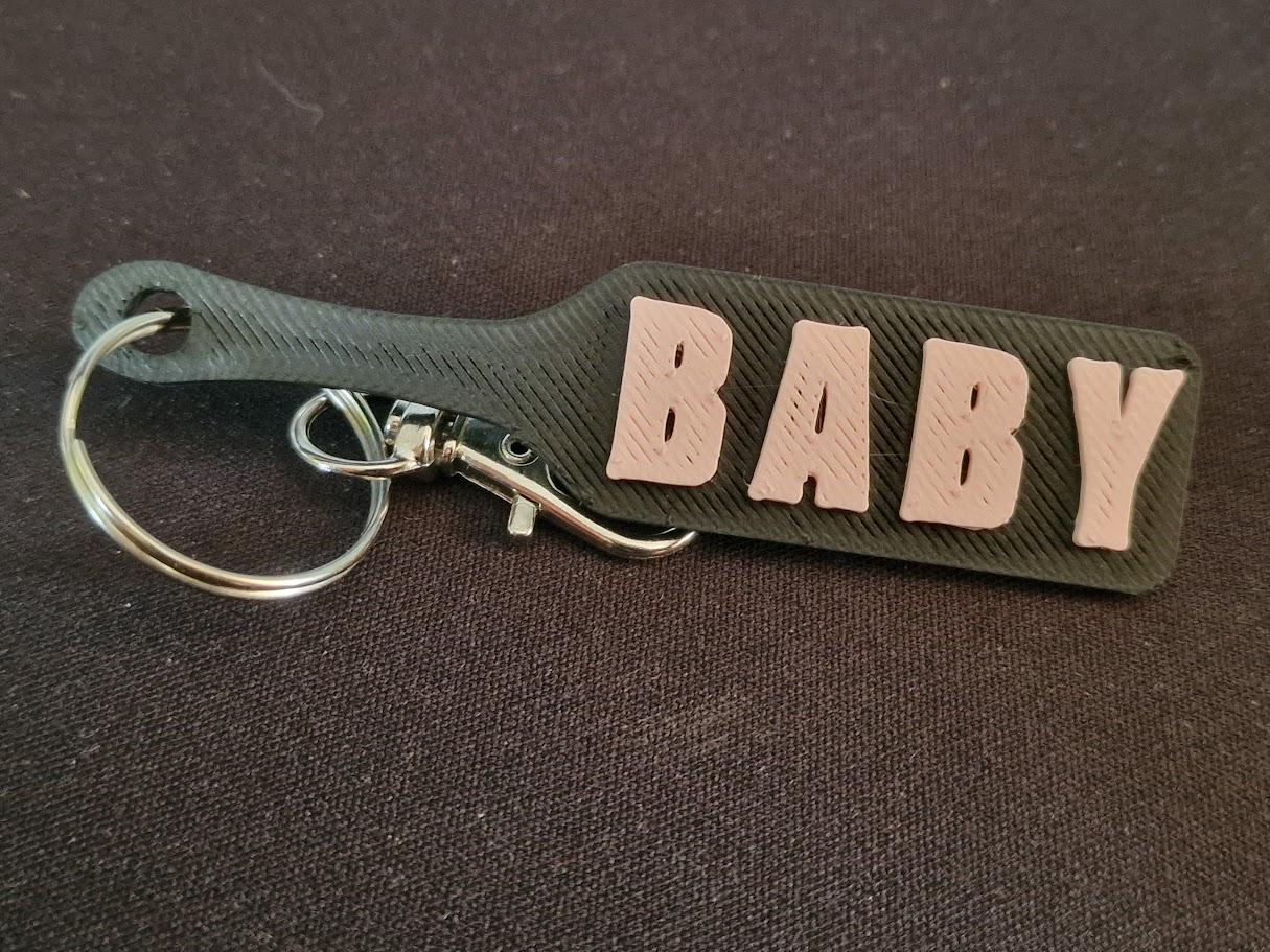 Baby BDSM Paddle Keychain with Custom Accent colour! 3 (etsy image id: 7072395152)
