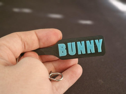 Bunny BDSM Paddle Keychain with Custom Accent colour! 3 (etsy image id: 7072444594)