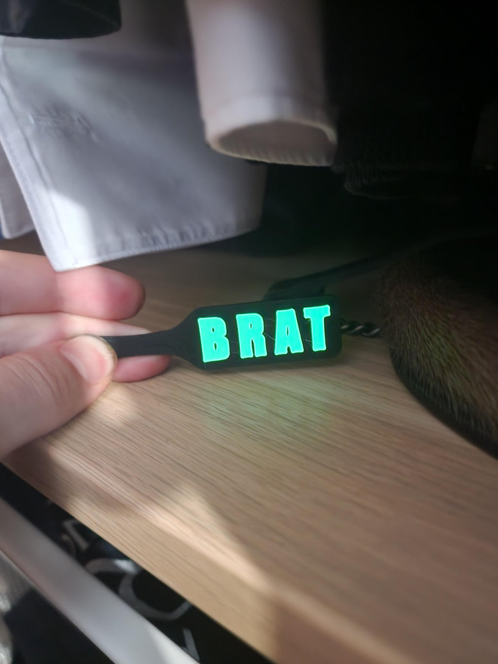 Glow-in-the-dark BDSM Paddle 3D Printed Spanking Accessory! (etsy image id: 7469781642)