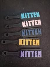 Custom Text BDSM Paddle Keychain – Spanking Paddle with Colour choice! Personalised Kink Accessory. (etsy image id: 7573528974)