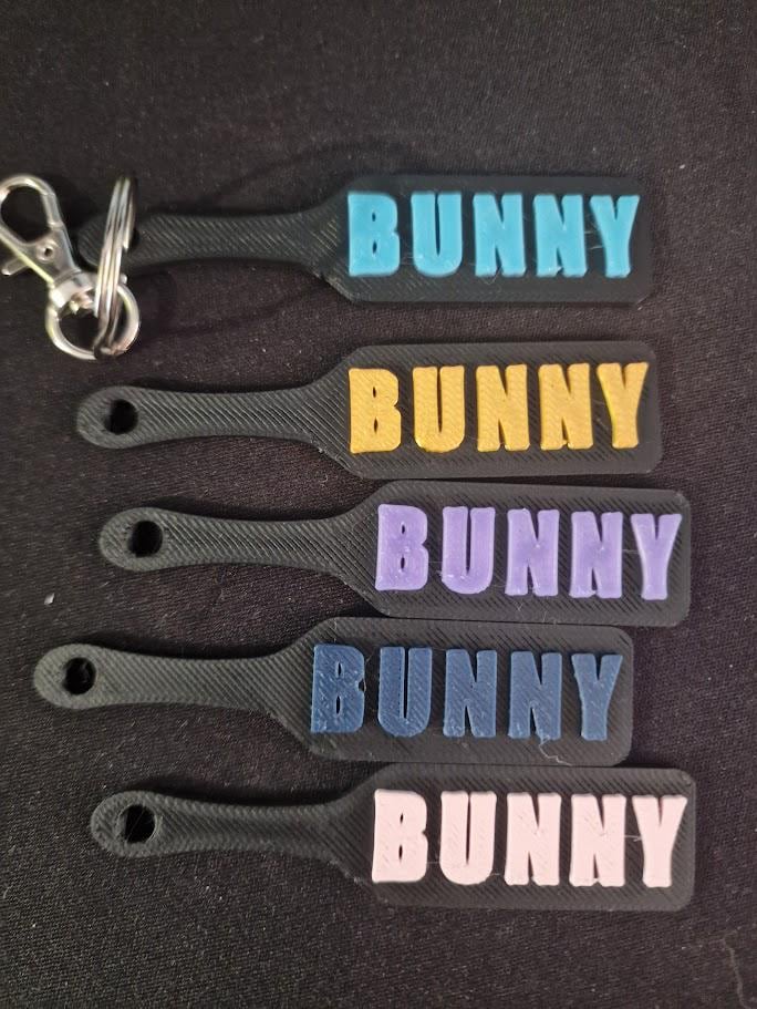 Custom Text BDSM Paddle Keychain – Spanking Paddle with Colour choice! Personalised Kink Accessory. (etsy image id: 7573528976)