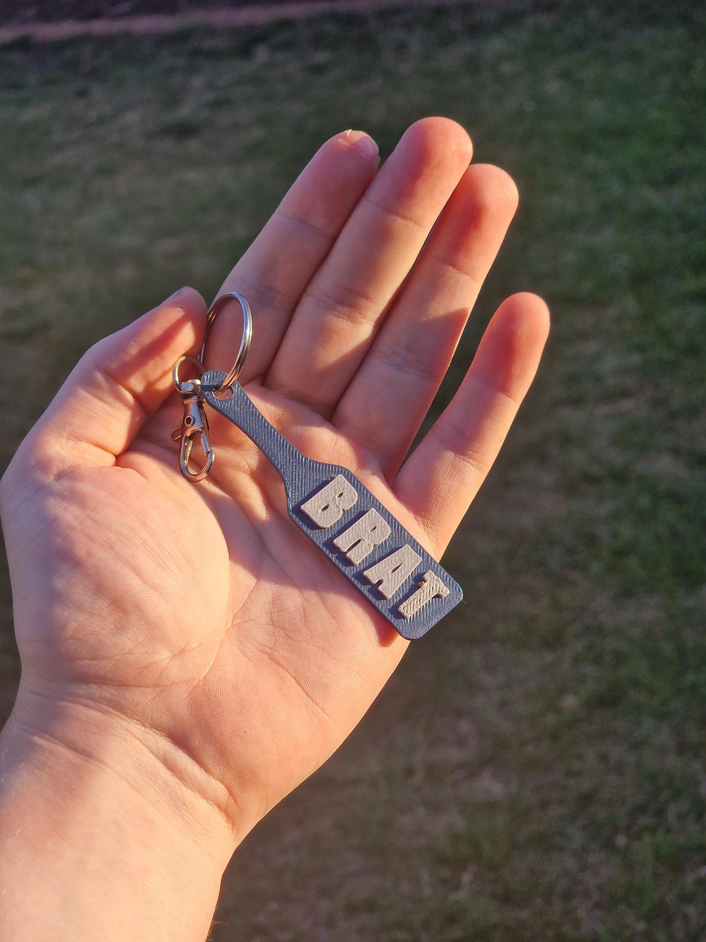 Custom Text BDSM Paddle Keychain – Spanking Paddle with Colour choice! Personalised Kink Accessory. (etsy image id: 7581254994)
