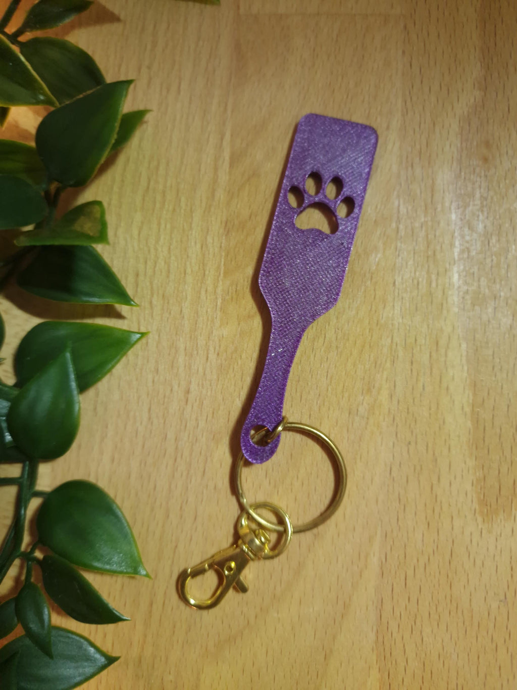 Paw Print Keychain - Pet Play & Furry Kinky BDSM 3d-Printed Accessory (etsy image id: 7751676275)