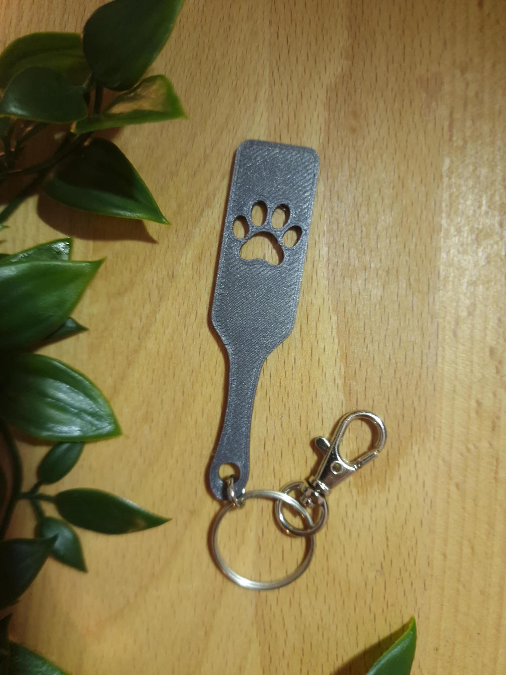 Paw Print Keychain - Pet Play & Furry Kinky BDSM 3d-Printed Accessory (etsy image id: 7751680641)