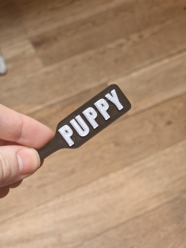 PUPPY BDSM Paddle Keychain with Custom Accent colour! Furry & Petplay Gift (etsy image id: 7830576177)
