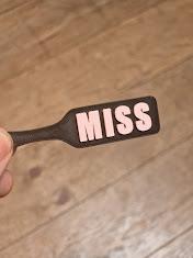 MISS BDSM Paddle Keychain with Custom Accent colour! Furry & Petplay Gift (etsy image id: 7830597407)