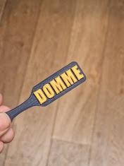 DOMME BDSM Paddle Keychain with Custom Accent colour! Furry & Petplay Gift (etsy image id: 7830618043)