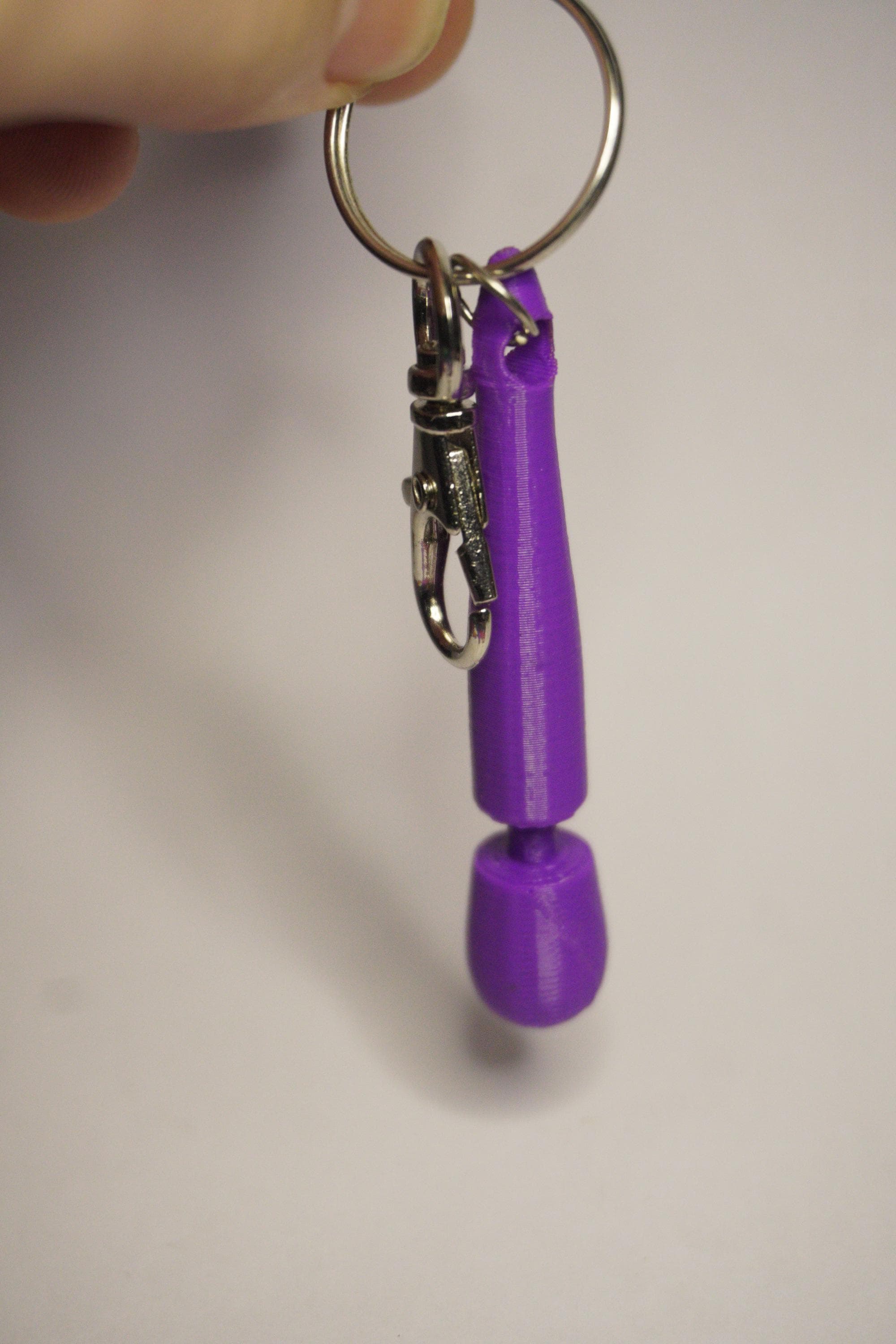 Buzzy-Wand Keychain - Kinky / 3d-Printed Accessory - BDSM / LGBT Gift (etsy image id: 7995585996)