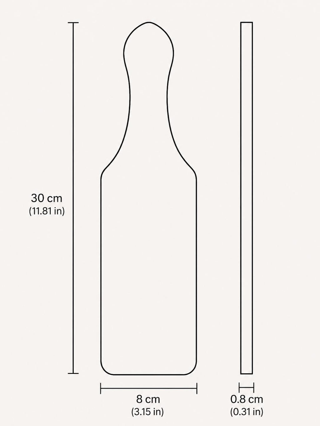 Glowy Daddy Spanking Paddle - UV Glow-In-The-Dark, Mid-Size BDSM Impact Toy 3D-Printed (etsy image id: 8009227004)