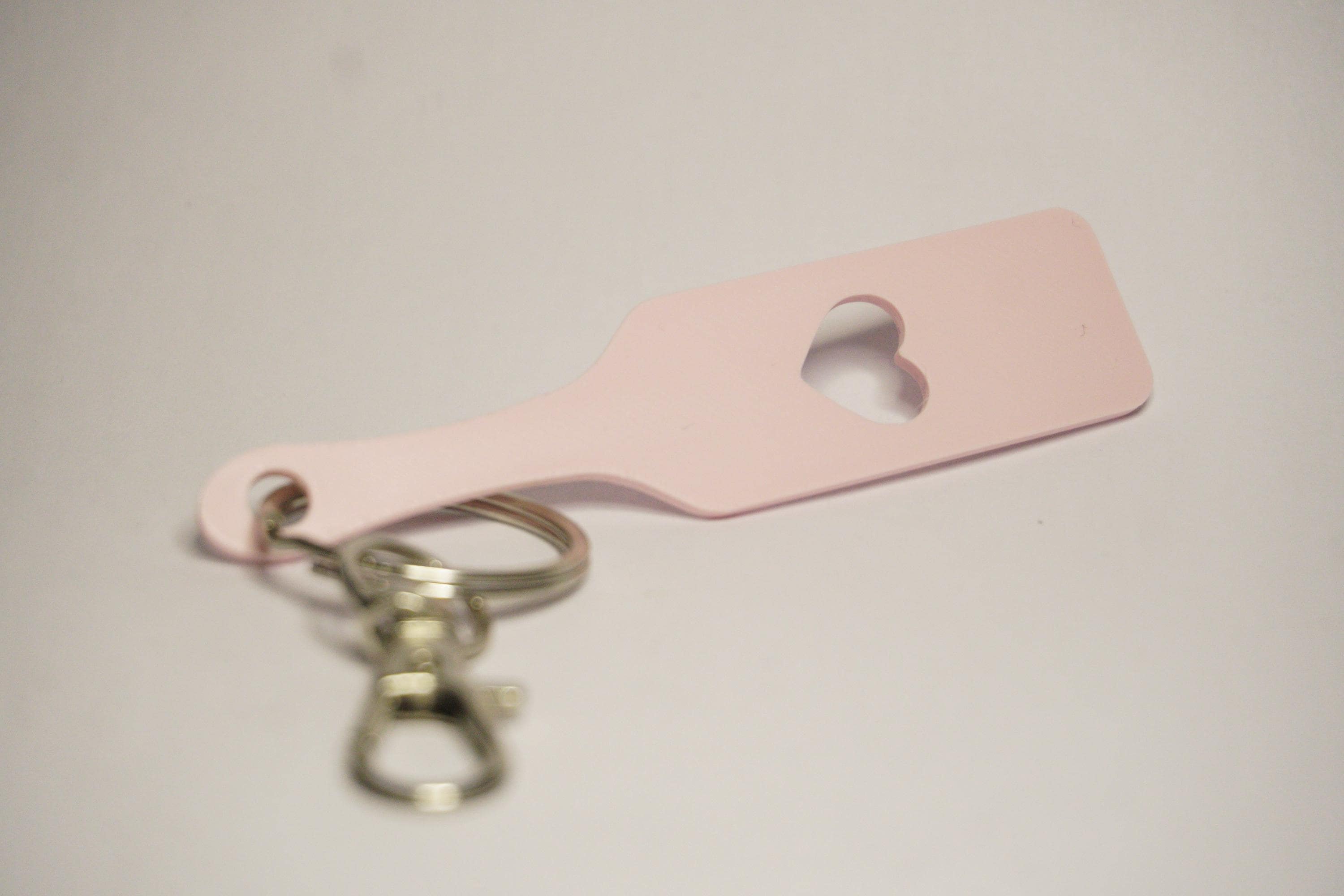 Paddle with Heart Keychain - Kinky BDSM 3d-Printed Accessory (etsy image id: 8043498071)