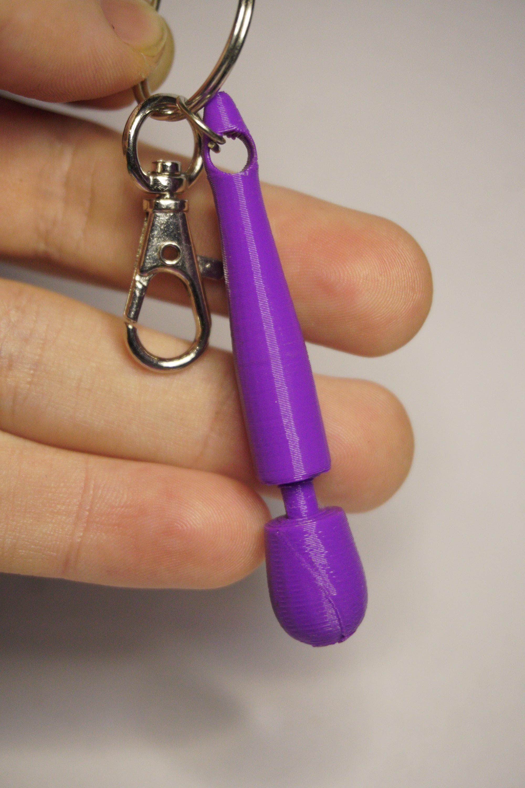 Buzzy-Wand Keychain - Kinky / 3d-Printed Accessory - BDSM / LGBT Gift (etsy image id: 8043519771)