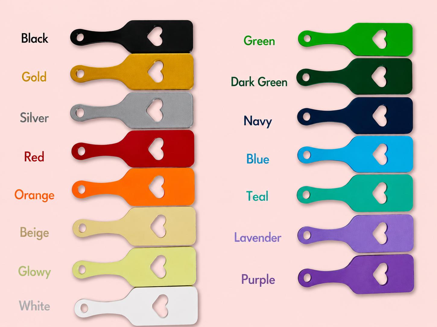 Customisable BDSM Brat Paddle – 3D Printed Spanking Paddle with Colour Options! (etsy image id: 8057055829)
