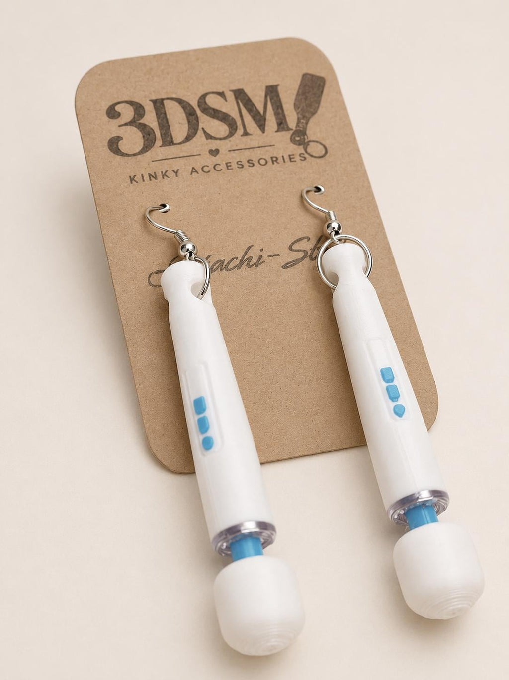 Hitachi-style Vibrator Earrings, Kinky/Lesbian/LGBTQ+/BDSM Accessory __etsy:8057418957