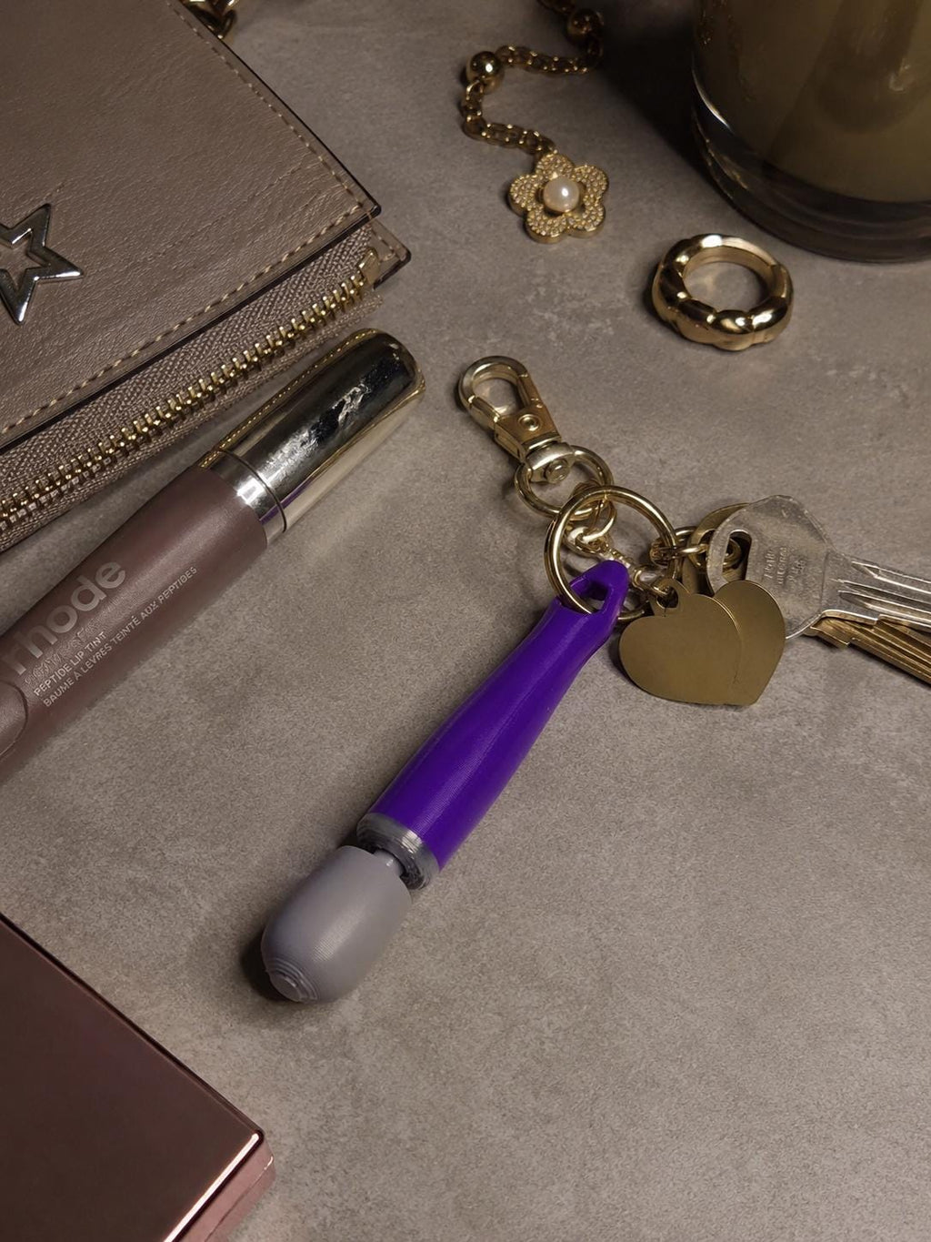 Doxy-style Vibrator Keychain, Kinky/Lesbian/LGBTQ+/BDSM Accessory __etsy:8057540049